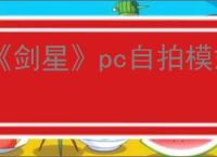《剑星》pc自拍模式开启方式