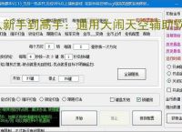 从新手到高手:通用大闹天空辅助软件的全方位支持