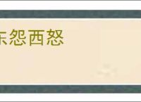东怨西怒