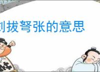 剑拔弩张的意思