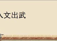 入文出武