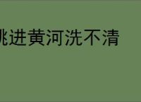 跳进黄河洗不清