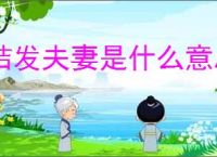 结发夫妻是什么意思