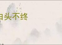 白头不终