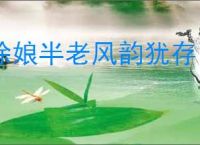 徐娘半老风韵犹存