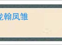 龙翰凤雏