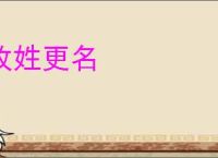 改姓更名