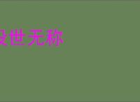 没世无称