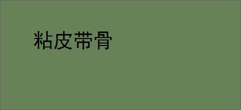 粘皮带骨