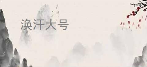 涣汗大号