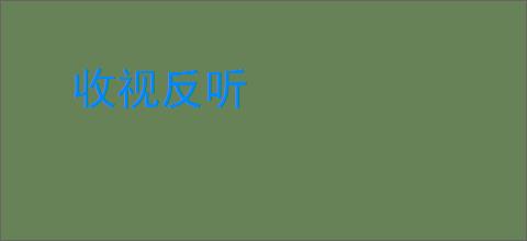 收视反听