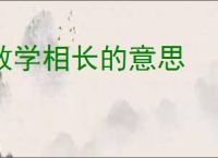 教学相长的意思