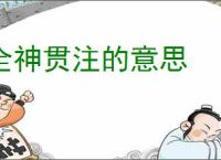 全神贯注的意思