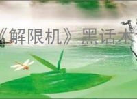 《解限机》黑话术语科普