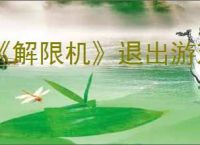 《解限机》退出游戏方法