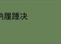 纳履踵决