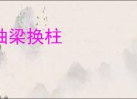 抽梁换柱