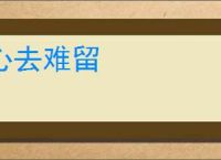 心去难留