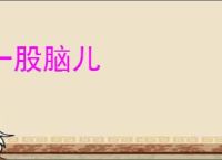 一股脑儿