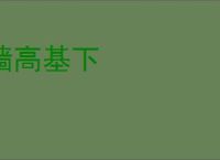 墙高基下