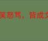 嬉笑怒骂，皆成文章