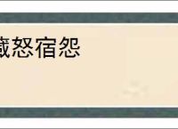 藏怒宿怨