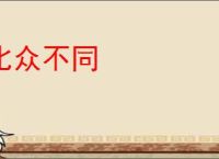 比众不同
