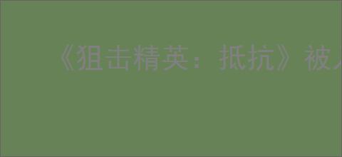 《狙击精英:抵抗》被入侵时的提示介绍