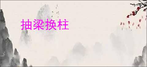 抽梁换柱