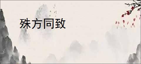 殊方同致