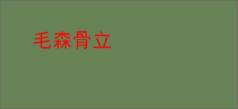 毛森骨立