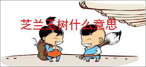 芝兰玉树什么意思