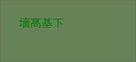 墙高基下